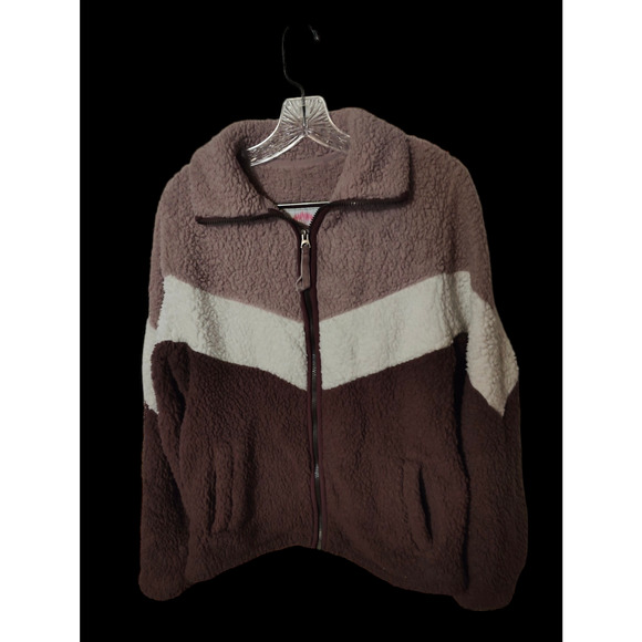 Members Mark Cozy Sherpa Full Zip Light Weight Jacket Size Small - Picture 1 of 6